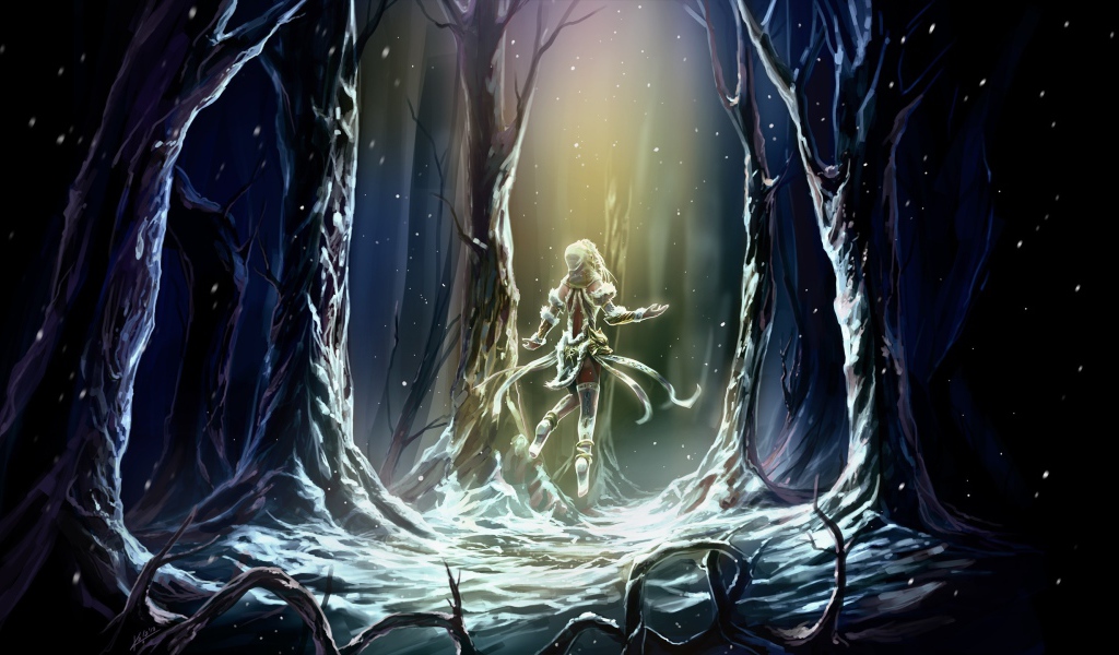 Хел в магическом лесу, игра Smite