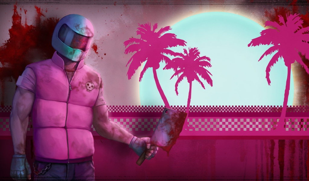 Герой в розовой куртке, игра Hotline Miami