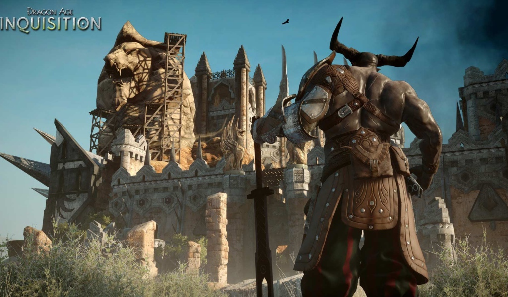 Рогатый персонаж игры Dragon Age Inquisition