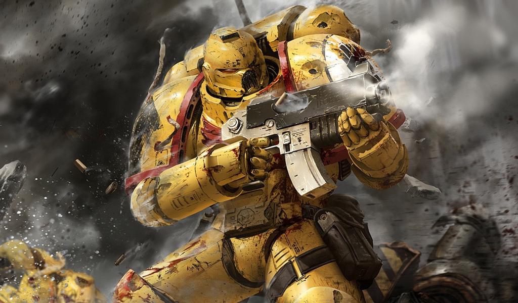 Имперские солдаты в игре Warhammer 40000