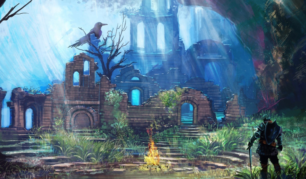 Пейзаж в игре Dark Souls