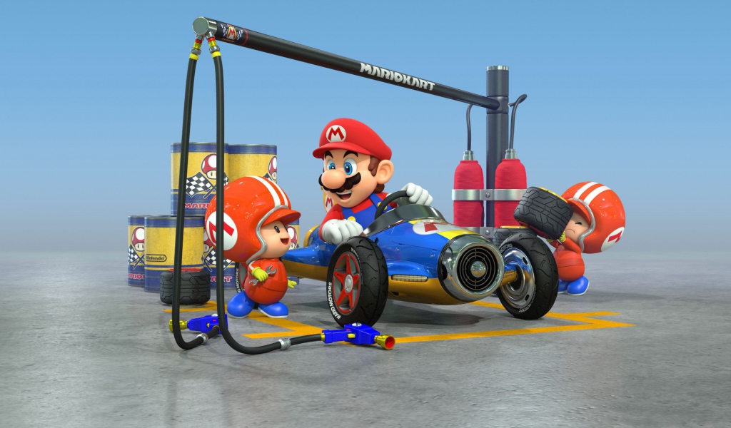 Марио в игре Mario Kart 8