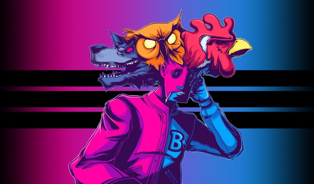 Маски героя игры Hotline Miami