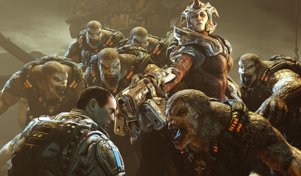 Монстры из игры Gears of War