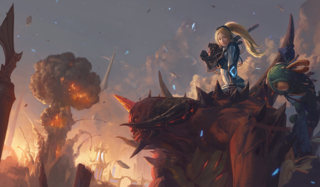 Нова верхом на демоне, игра Diablo