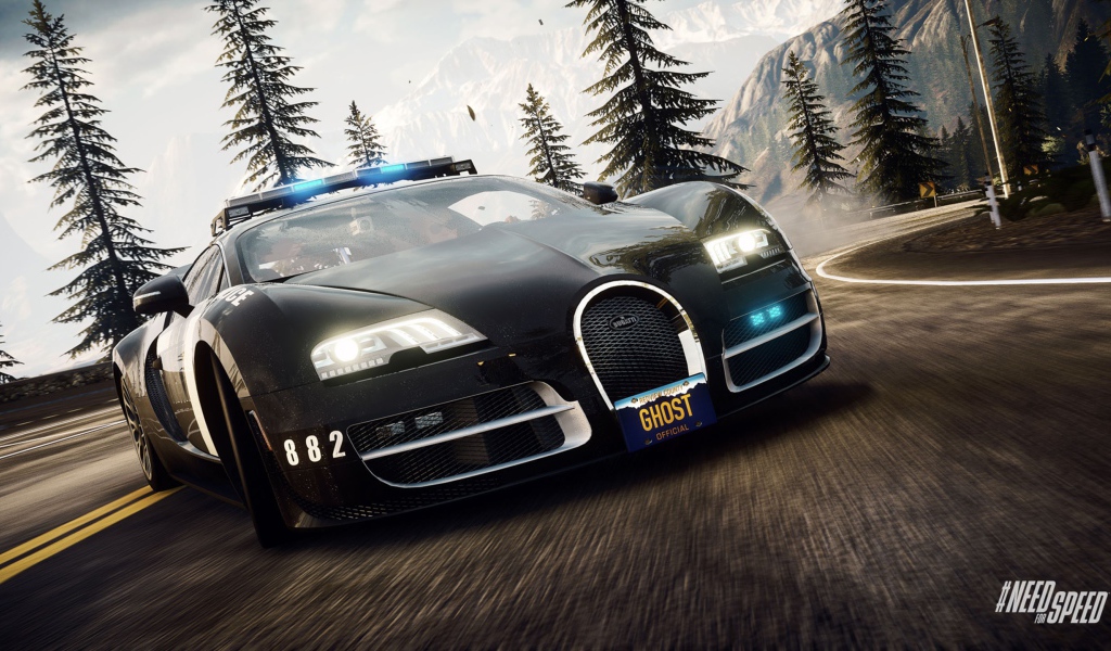 Полицейская Бугатти в игре