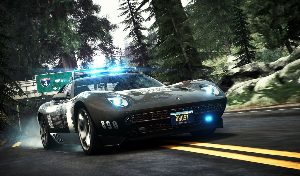 Полицейский Lamborghini Miura в игре