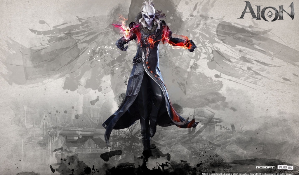 Постер игры Aion Online, персонаж Асмодиан