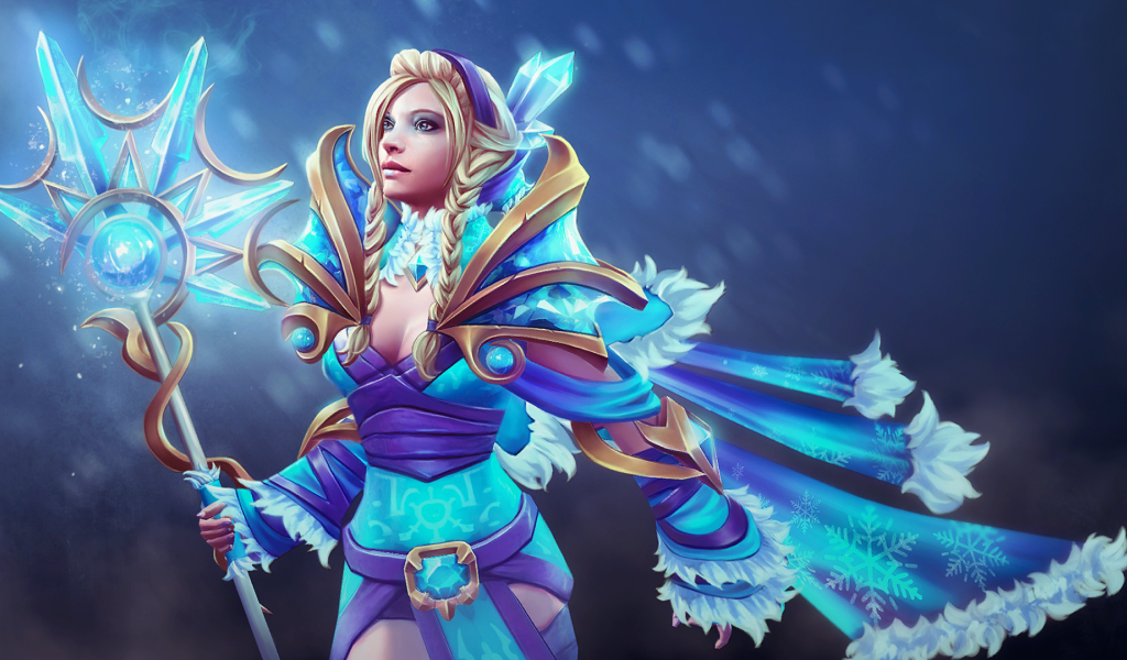 Принцесса в голубых одеждах, игра Dota 2