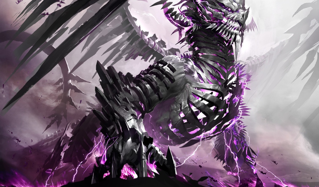 Сиреневый монстр из игры Guild Wars 2