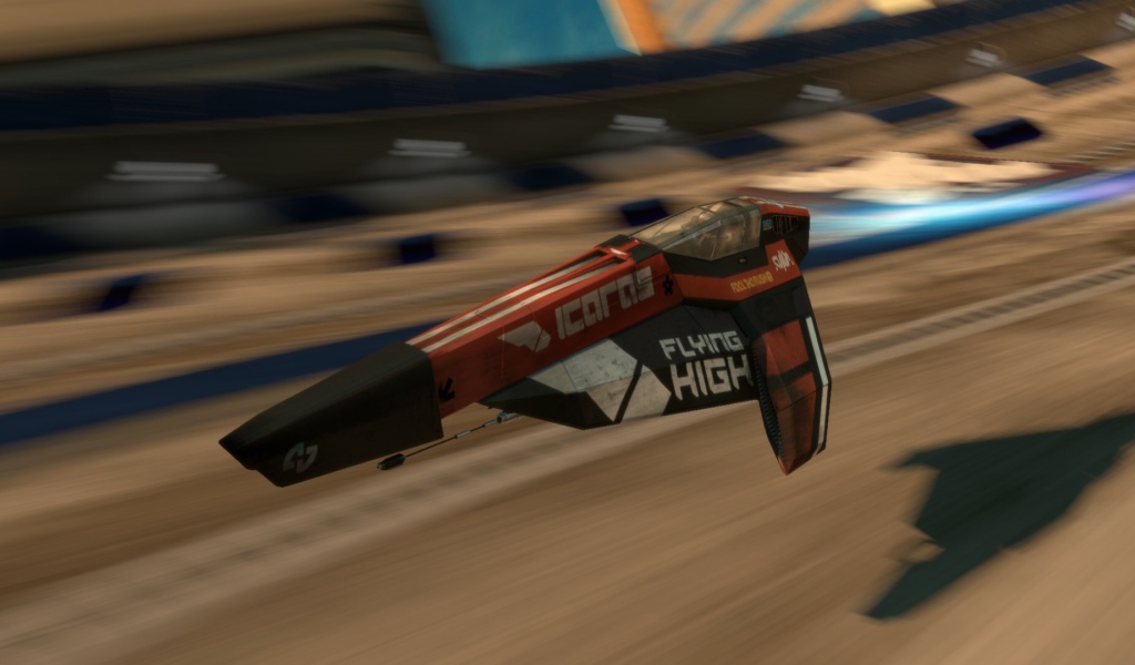 Гоночный аппарат в игре Wipeout 2048