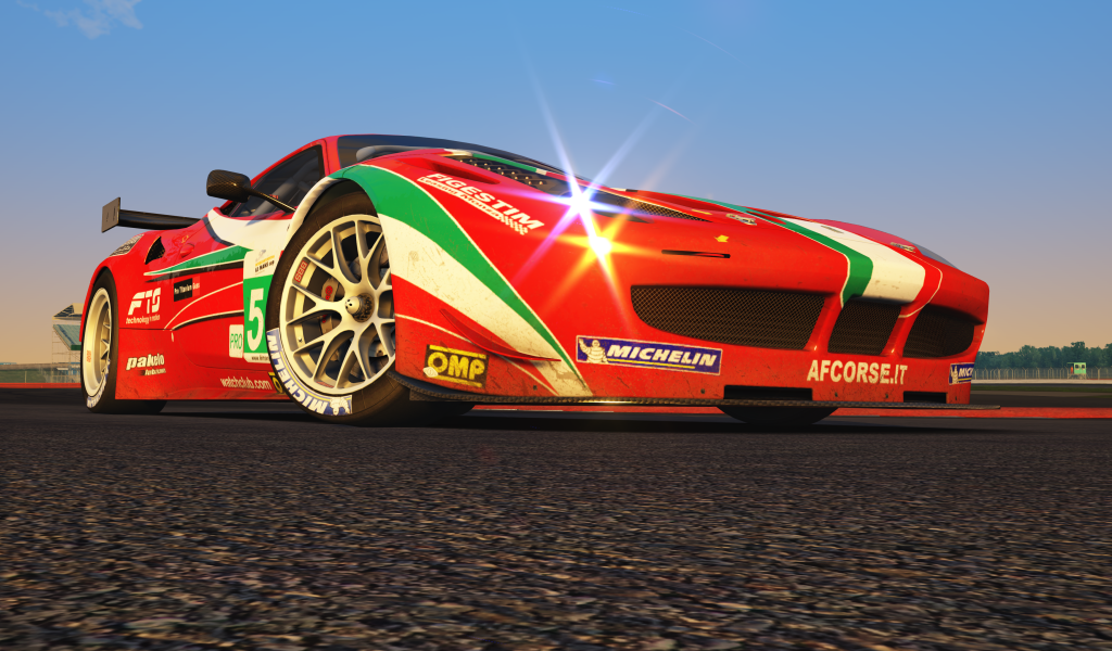 Красный Assetto Corsa в игре