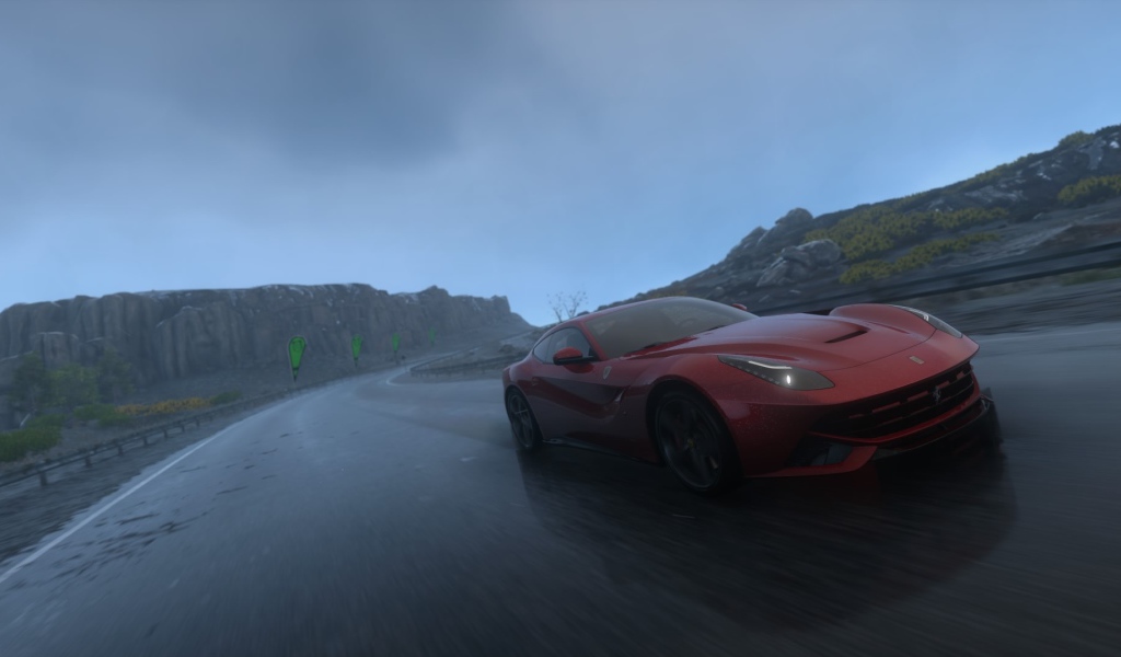 Красный Феррари в игре Driveclub