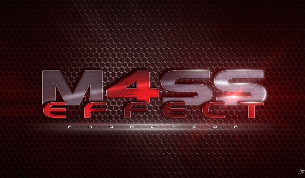 Красный фон Mass Effect Andromeda