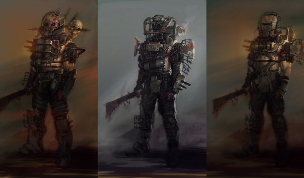 Роботы из игры Fallout 4, концепт арт