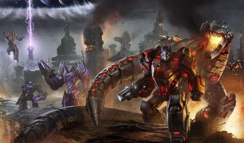 Сцена в игре Transformers