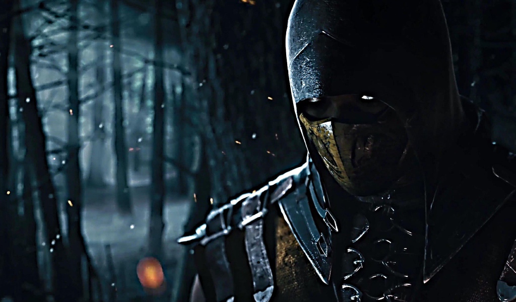 Скорпион в лесу, игра Mortal Kombat