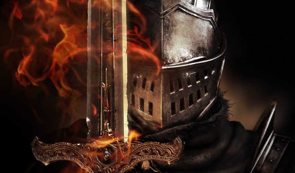 Призрачный меч в руке воина, игра Dark Souls
