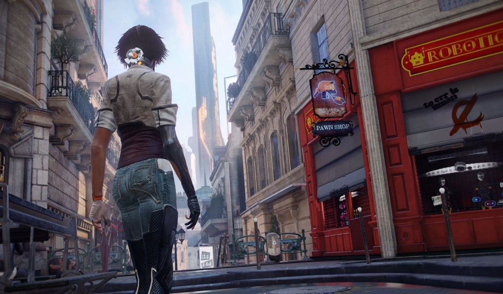 Девушка идет по Парижу, игра Remember Me