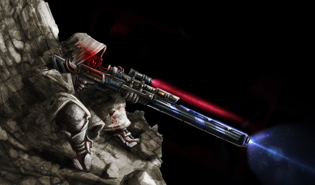 Снайпер стреляет из космоса