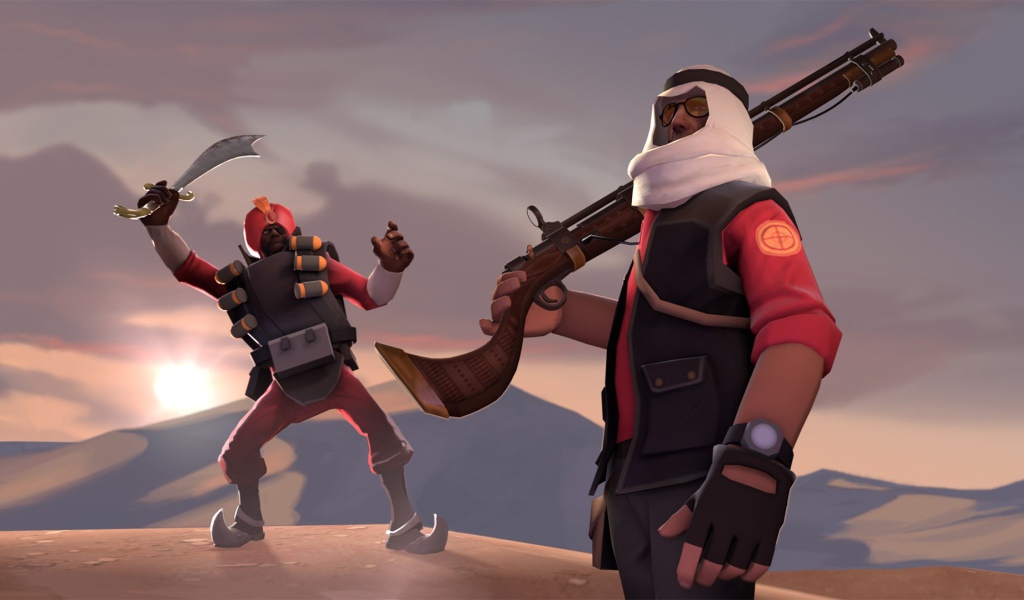 Солдаты пустыни в игре Team Fortress 2