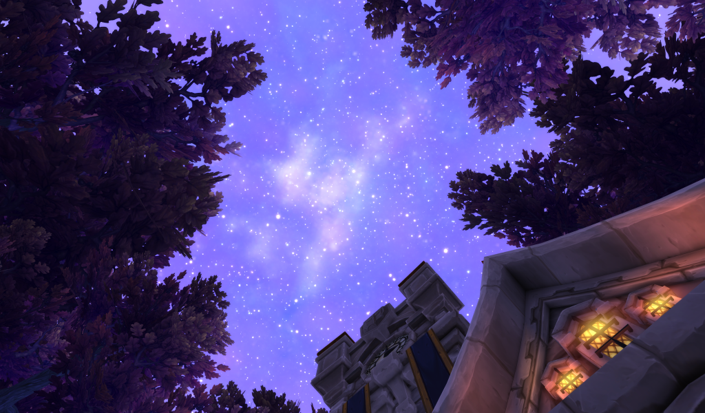 Звездное небо в игре World of Warcraft Warlords of Draenor