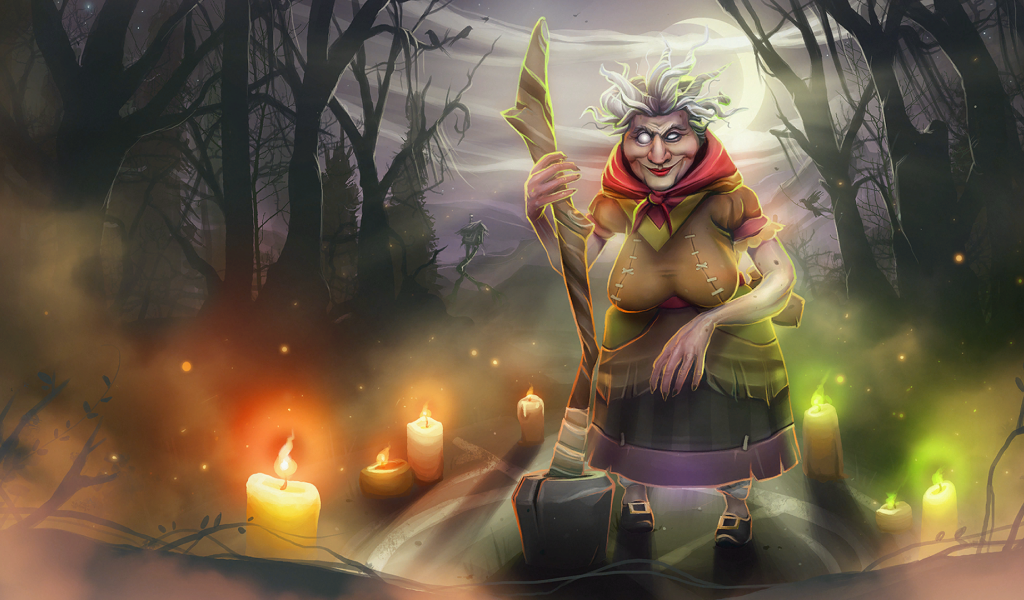 Престарелая ведьма в игре Dota 2