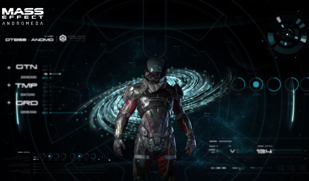 Игровой интерфейс Mass Effect Andromeda