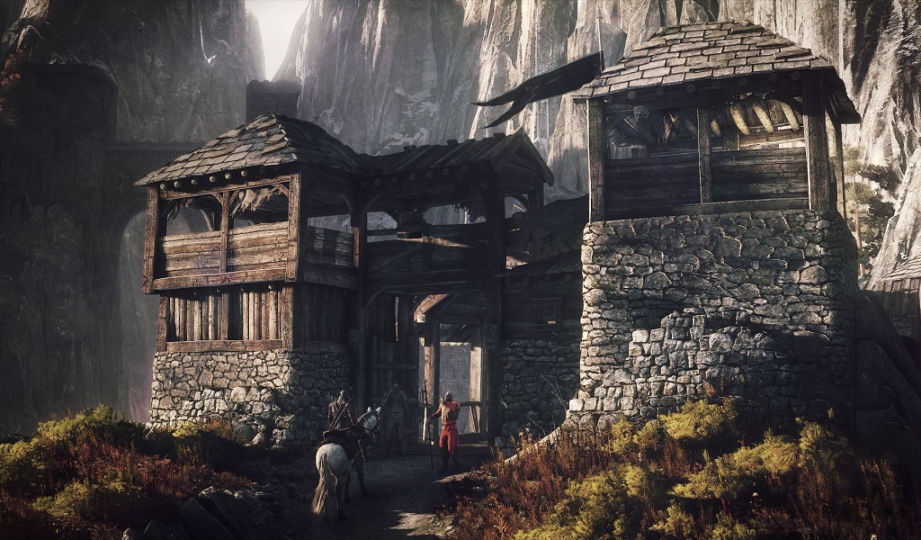 Ворота крепости в игре The Witcher 3 Wild Hunt