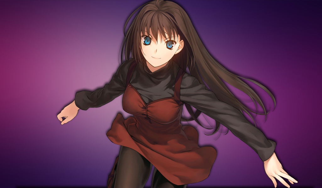 Девушка из игры компании Type Moon