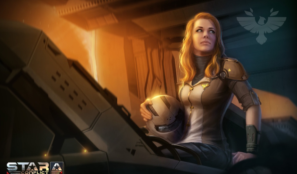 Девушка в игре Star conflict