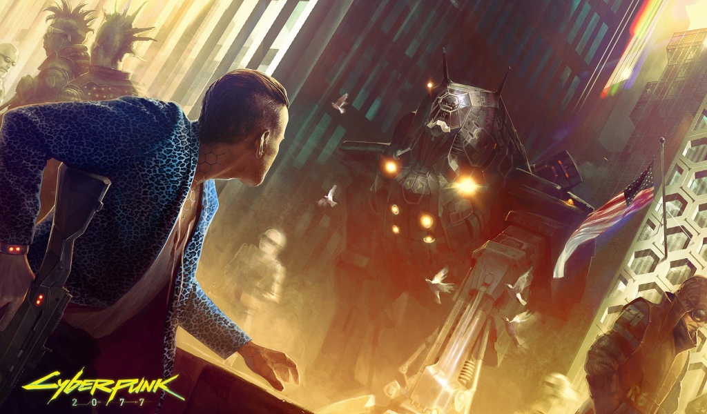 Герой игры Cyberpunk 2077