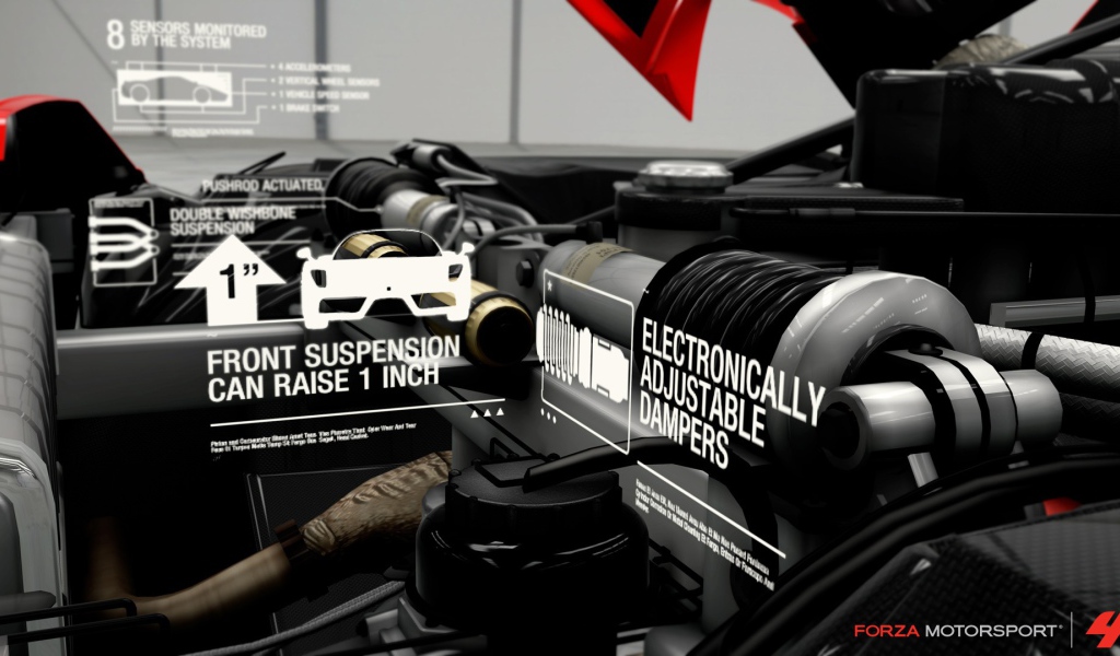 Интерфейс игры Forza Motorsport