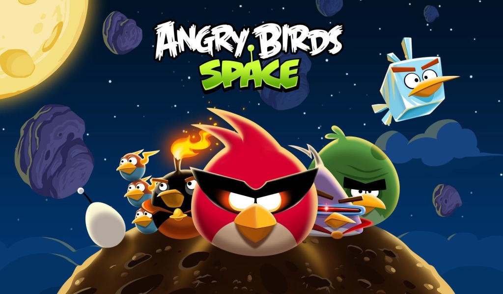 Популярная игра Angry Birds Space