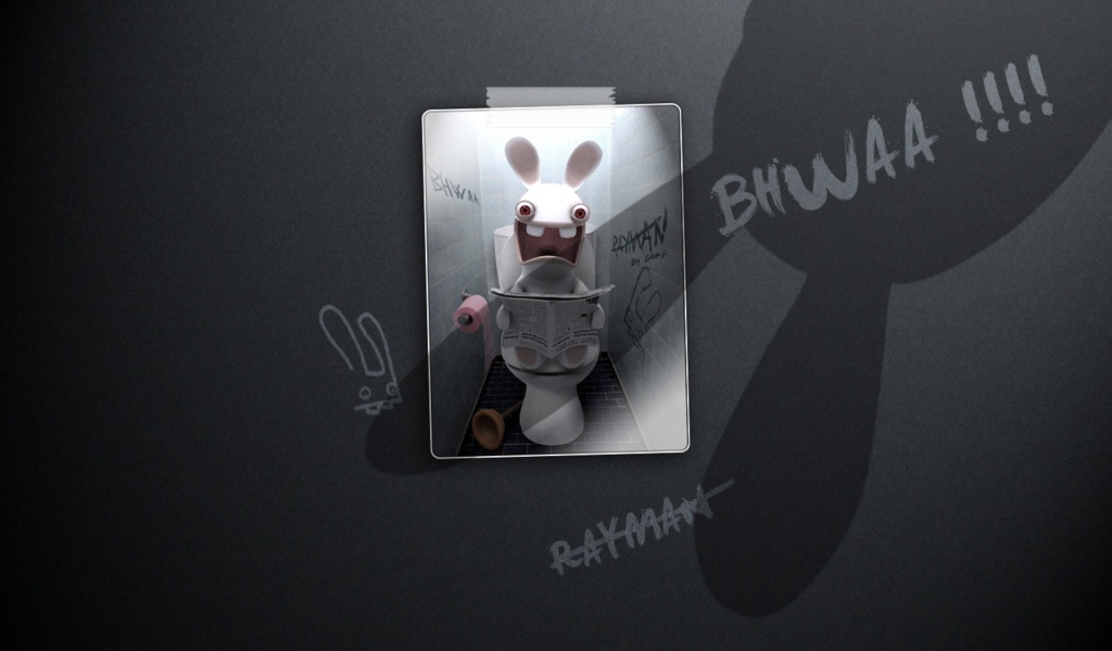 Постер игры Rayman Raving Rabbids