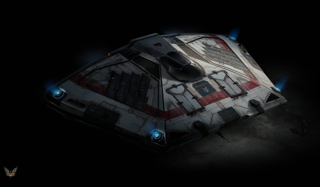 Корабль из космического симулятора Elite Dangerous