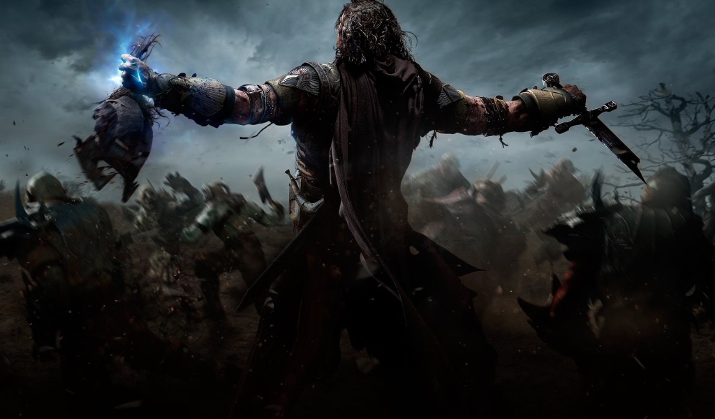 Солдат отрубил голову врагу в игре Middle-earth Shadow of Mordor