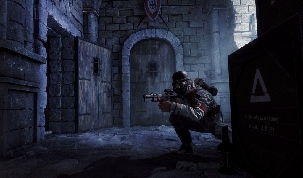 Солдат в игре Wolfenstein The Old Blood