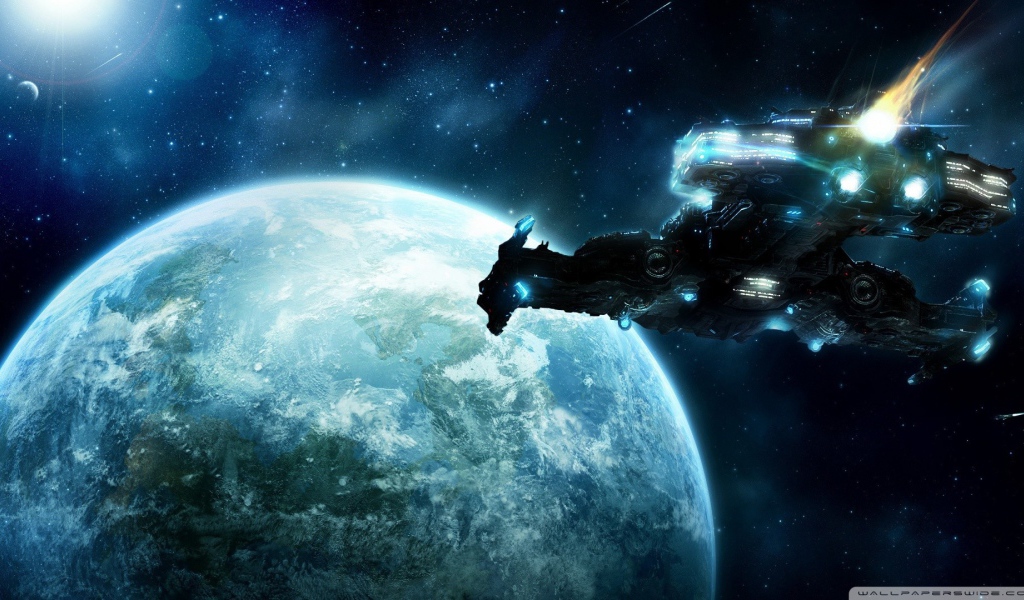 Космический корабль похож на дракона