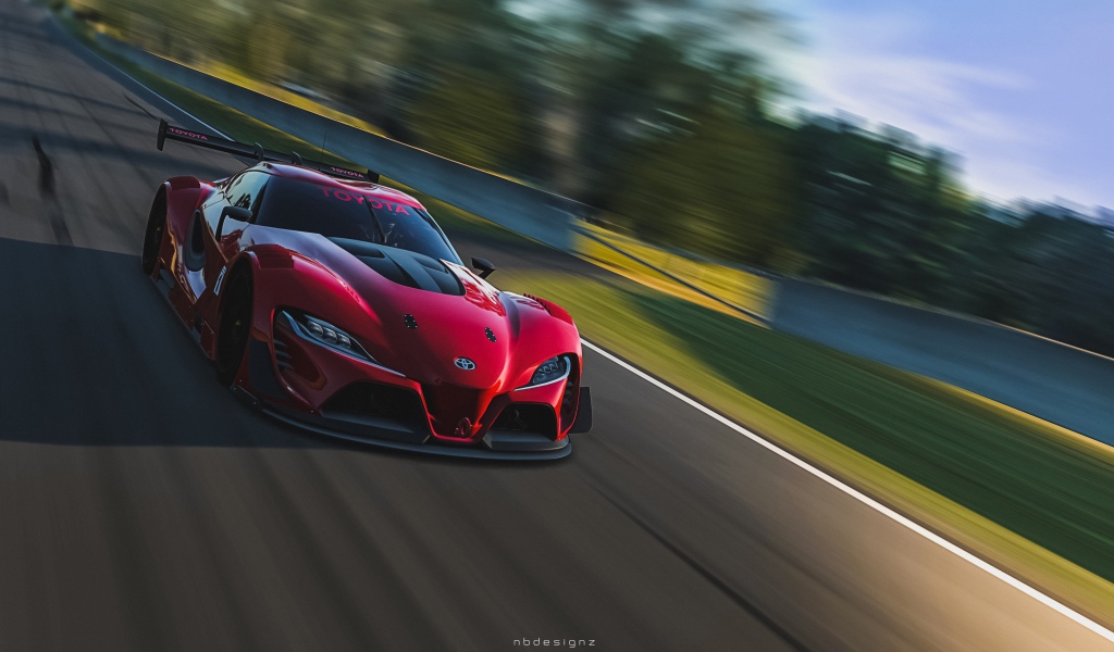 Тойота на треке в игре Gran Turismo 6