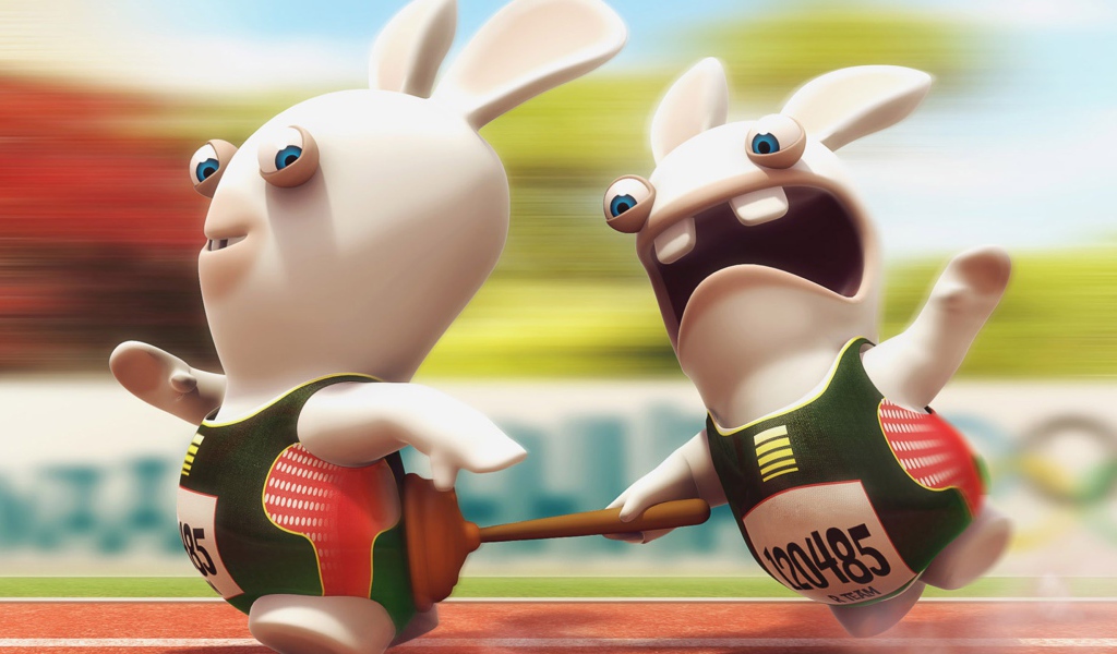 Беговая дорожка, игра Rayman Raving Rabbids