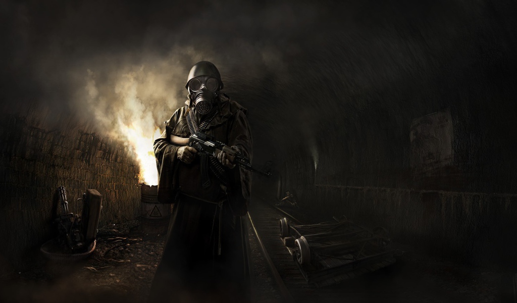 Тоннель в игре Metro 2033