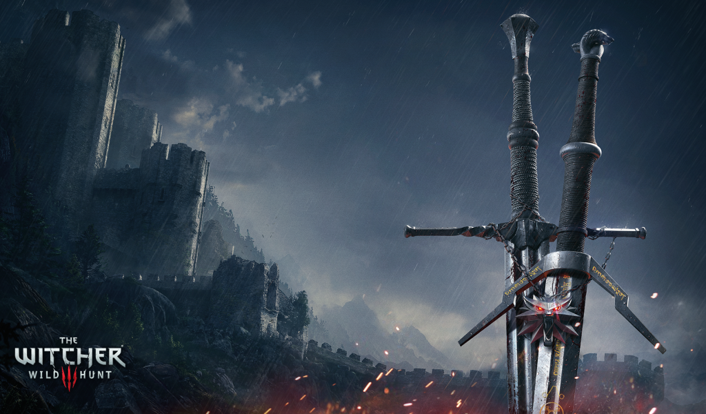Два меча, игра The Witcher 3