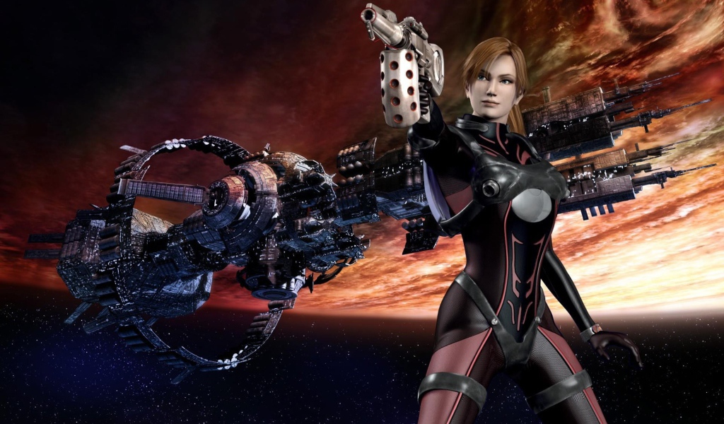 Воин из игры Dino Crysis