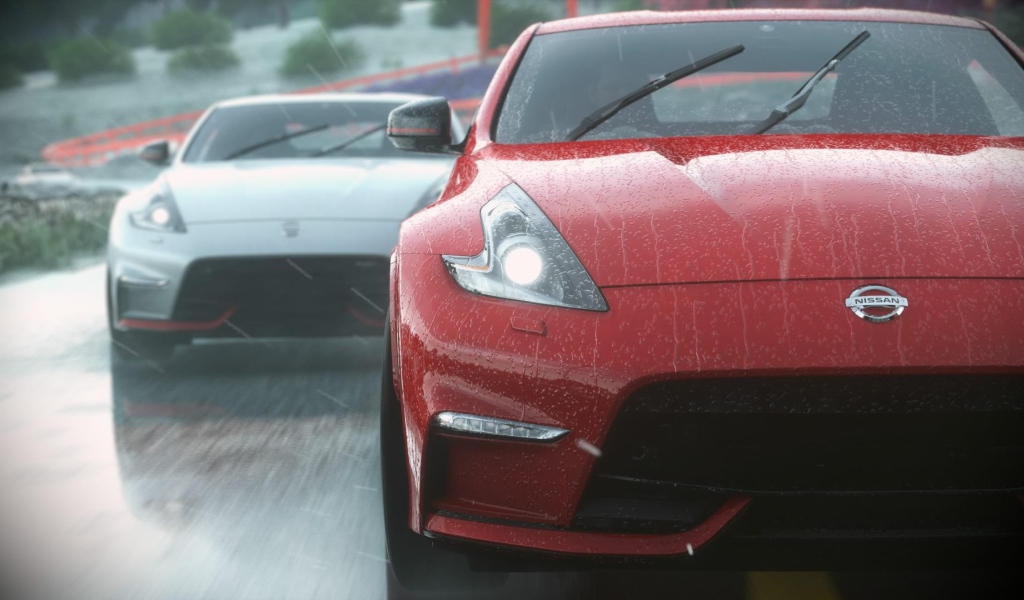 Мокрый Ниссан в игре Driveclub