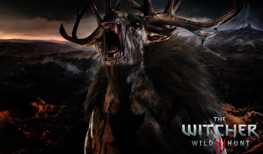 Дикий олень в игре The Witcher 3 Wild Hunt