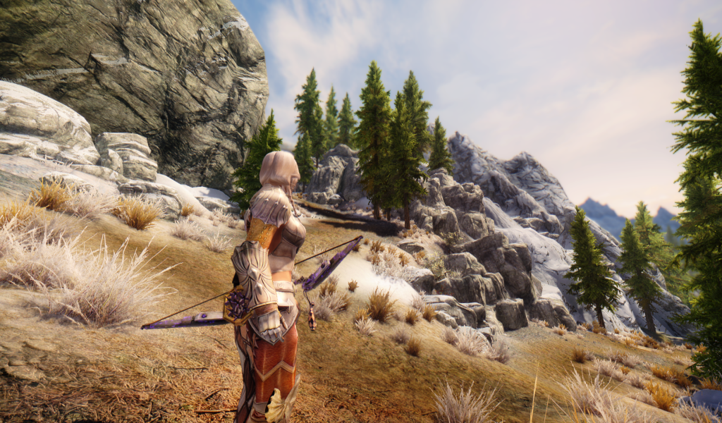 Девушка воин в игре The Elder Scrolls V Skyrim