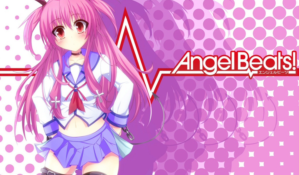 Девушка аниме с розовыми волосами, Ангельские ритмы