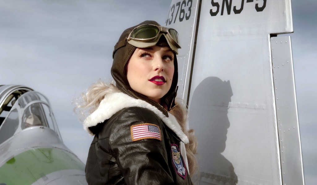 Девушка пилот ВВС США