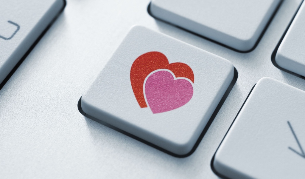 Два сердца на кнопке